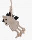 Zabawka dla konia bawełniana lina - QHP - horse/unicorn/carrot