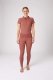 Legginsy jeździeckie damskie z filtrem UV CIANDRA - Horze - light mahogany