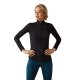 Bluzka damska BREATHE 1/4 ZIP - Ariat - black