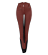 Bryczesy młodzieżowe Fun Sport High Waist - ELT - mahogany/black