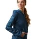 Bluza damska BYRON FULL ZIP - Ariat - deep petroleum