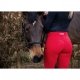 Legginsy damskie jeździeckie EMALIA Full Grip - Spooks - ribbon red