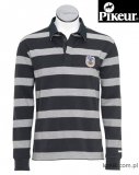 Bluzka polo z długim rękawem Pikeur JONAS - anthracite/light grey