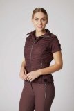 Kamizelka damska MARTINA - Horze - Burgundy Red Mahogany