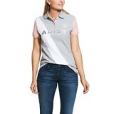 Koszulka damska TARYN POLO SS20 - ARIAT - heather gray/bridal rose 
