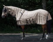 Derka siatkowa z odpinanym kołnierzem i maską SS23 - QHP - almond
