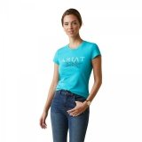 Koszulka damska TOILE DOGS - Ariat - viridian green