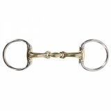 Wędzidło oliwkowe 2x łamane Anatomical - QHP - argentan