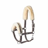 Kantar LAMBSIKN PIN BUCKLE BASIC - Eskadron - cognac/creme/nightblue