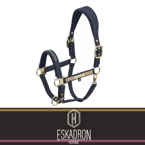 Kantar FAUX LEATHER DOUBLE PIN Heritage AW 25/26  - Eskadron - navy