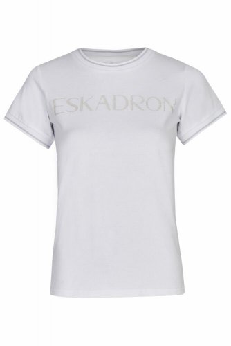 Koszulka damska GLITTER REFLEXX SS 23 - Eskadron - white