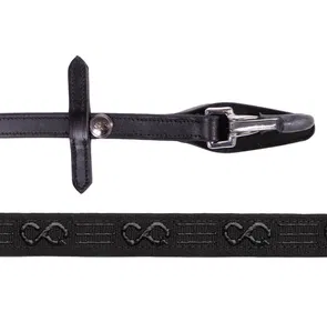 Wodze skórzane antypoślizgowe zapinane na karabińczyki 8 cm FaySport - PRESTEQ
