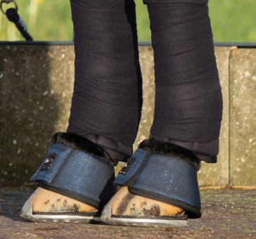 Kaloszki METALLIC GLITZ kolekcja jesień-zima 2020/21 - QHP - blue