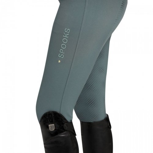 Bryczesy damskie ANNBER Grip High Waist - Spooks - dove blue