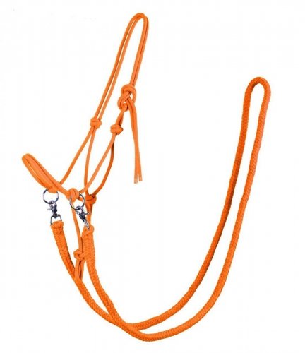 Kantar sznurkowy + wodze - QHP - orange