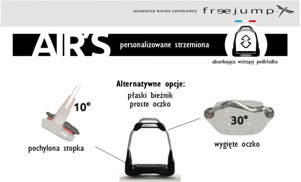Strzemiona AIRS - FreeJump - czarny/granatowy 0-30