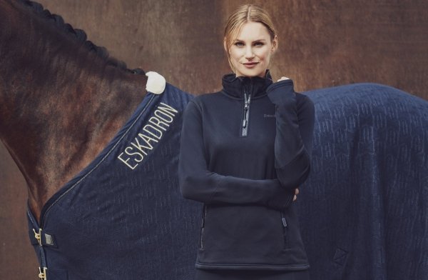 Derka polarowa FLEECE STAMPED - Heritage AW 2021/22 - Eskadron - navy 