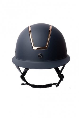 Kask Atmos Metallic II - navy- rosegold - Horze 