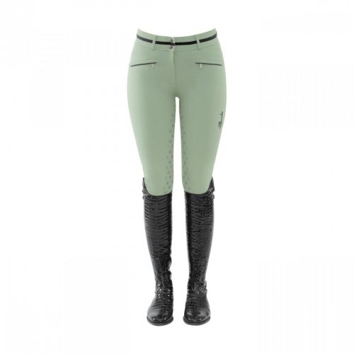 Bryczesy damskie z pełnym silikonowym lejem SARINA SS21 - Spooks - dusty green