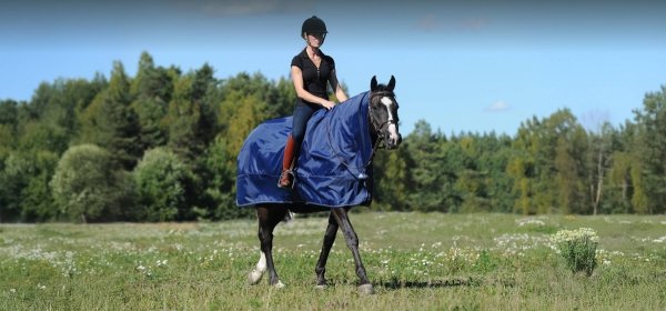 Derka przeciwdeszczowa z kołnierzem do jazdy 0g Rain Protector - Bucas - navy