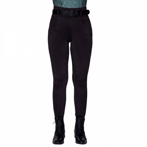 Legginsy zimowe jeździeckie Avélie full grip - QHP