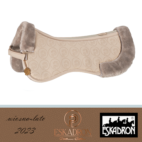  Podkładka pod siodło SOFTSHELL FAUXFUR Platinum 2023 - Eskadron - tan taupe 