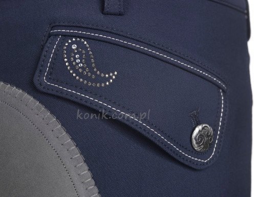 Bryczesy JASHA CONTRAST PREMIUM jesień-zima 2013 damskie - Pikeur - night blue