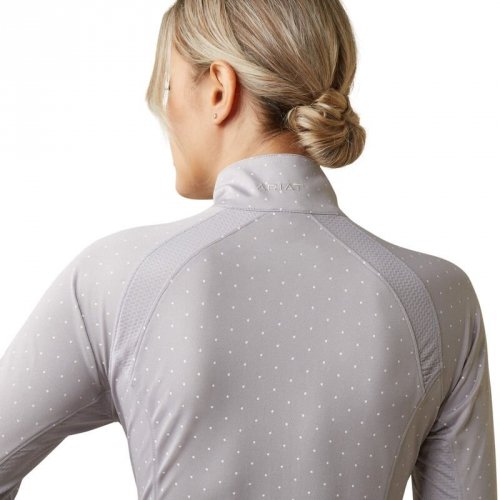 Bluzka damska SUNSTOPPER 2.0 - Ariat - silver scone dot