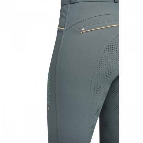 Bryczesy damskie ANNBER Grip High Waist - Spooks - dove blue
