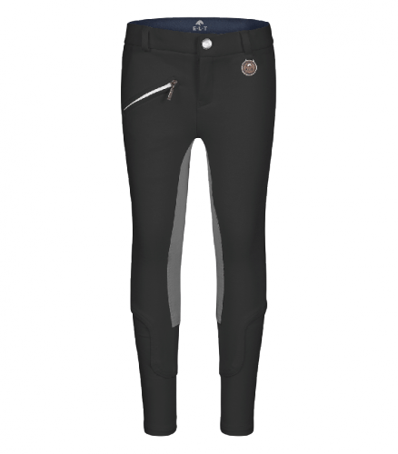 Bryczesy ELT FUN SPORT młodzieżowe - Waldhausen - asphalt/black