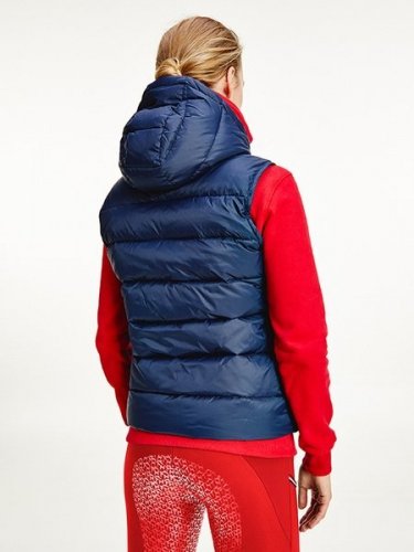 Kamizelka damska DOWN VEST TH STYLE - Tommy Hilfiger Equestrian - desert sky