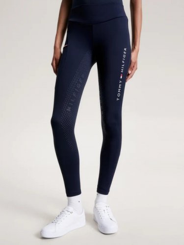 Legginsy damskie ELMIRA ALL-YEAR - Tommy Hilfiger Equestrian - desert sky