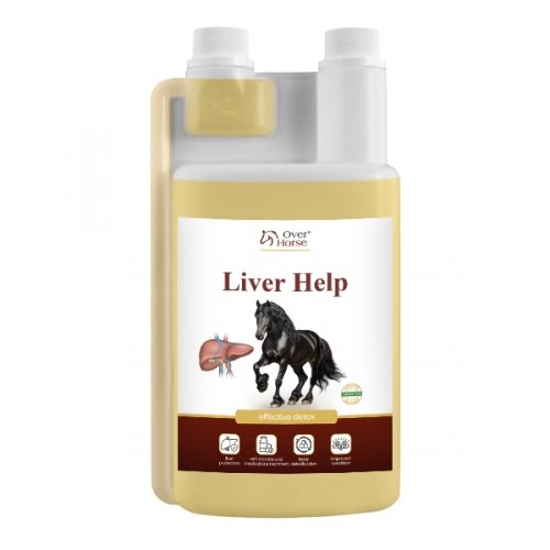 Suplement wspierający pracę wątroby Liver Help 1L - OVER HORSE