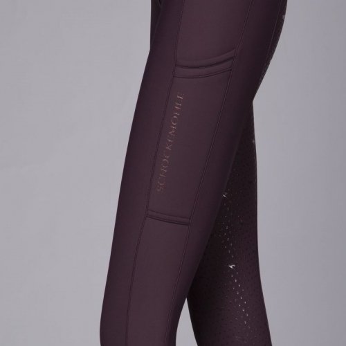 Bryczesy damskie zimowe WINTER CARLA FS STYLE AW24 - Schockemohle - deep mauve