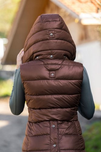 Długa kamizelka zimowa damska AW23 - Covalliero