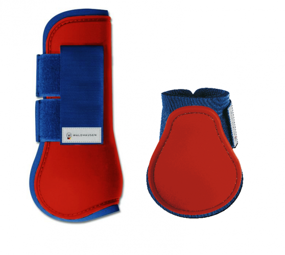 Ochraniacze skokowe ESPERIA komplet - Waldhausen - red/darkblue