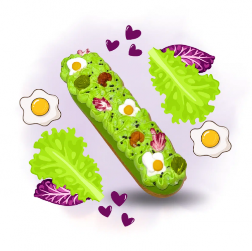 Ciasteczko ekler FOODIE - Candy Horse