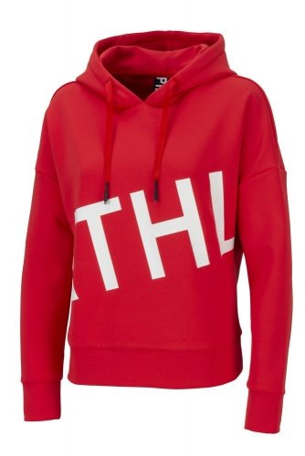 Bluza z kapturem damska MIE Athleisure AW21 - Pikeur - scarlet