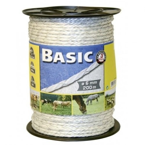 Linka ogrodzeniowa BASIC 200m x 6 mm - Kerbl 