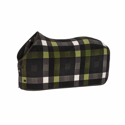 Derka polarowa FLEECE CHECK Platinum 2024 - Eskadron - teak brown/white/moss green