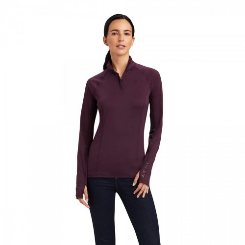 Bluzka funkcyjna LOWELL damska - Ariat - mulberry