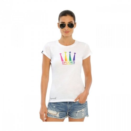 Koszulka damska RAINBOW CROWN  - Spooks - white
