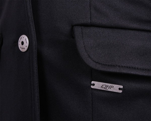 Frak jeździecki młodzieżowy Robin Junior - QHP - black