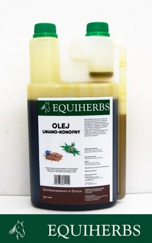 Olej lniano - konopny 1L - EQUIHERBS