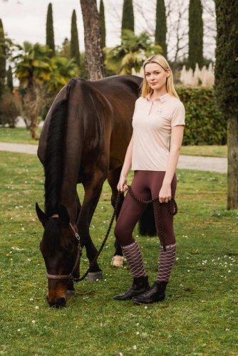 Legginsy jeździeckie damskie VIKTORIA Full Grip - B//Vertigo