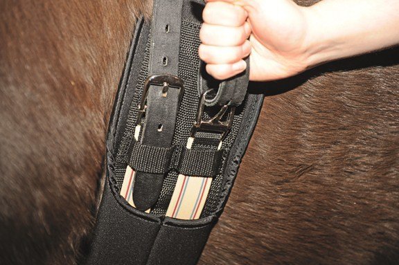 Popręg neoprenowy z gumami EASY ELASTIC - HKM