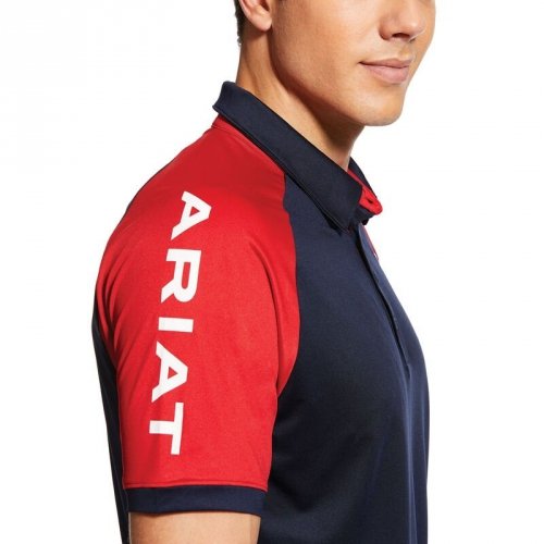 Koszulka męska TEAM 3.0 SS POLO SS21 - Ariat - navy