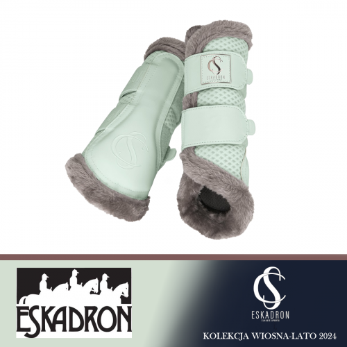 Ochraniacze MESH FAUXFUR Classic Sports SS24 - Eskadron - powder green