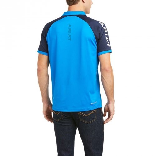Koszulka męska TEAM 3.0 SS POLO SS21 - Ariat - imperial blue