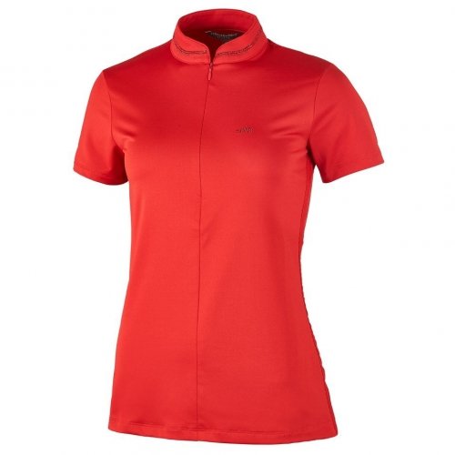 Koszulka damska SUMMER PAGE SS 2023 - Schockemohle - true red
